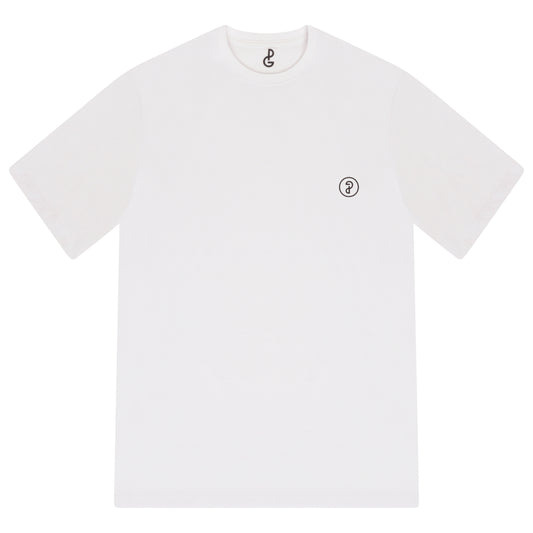 White Upside Down Logo T-shirt